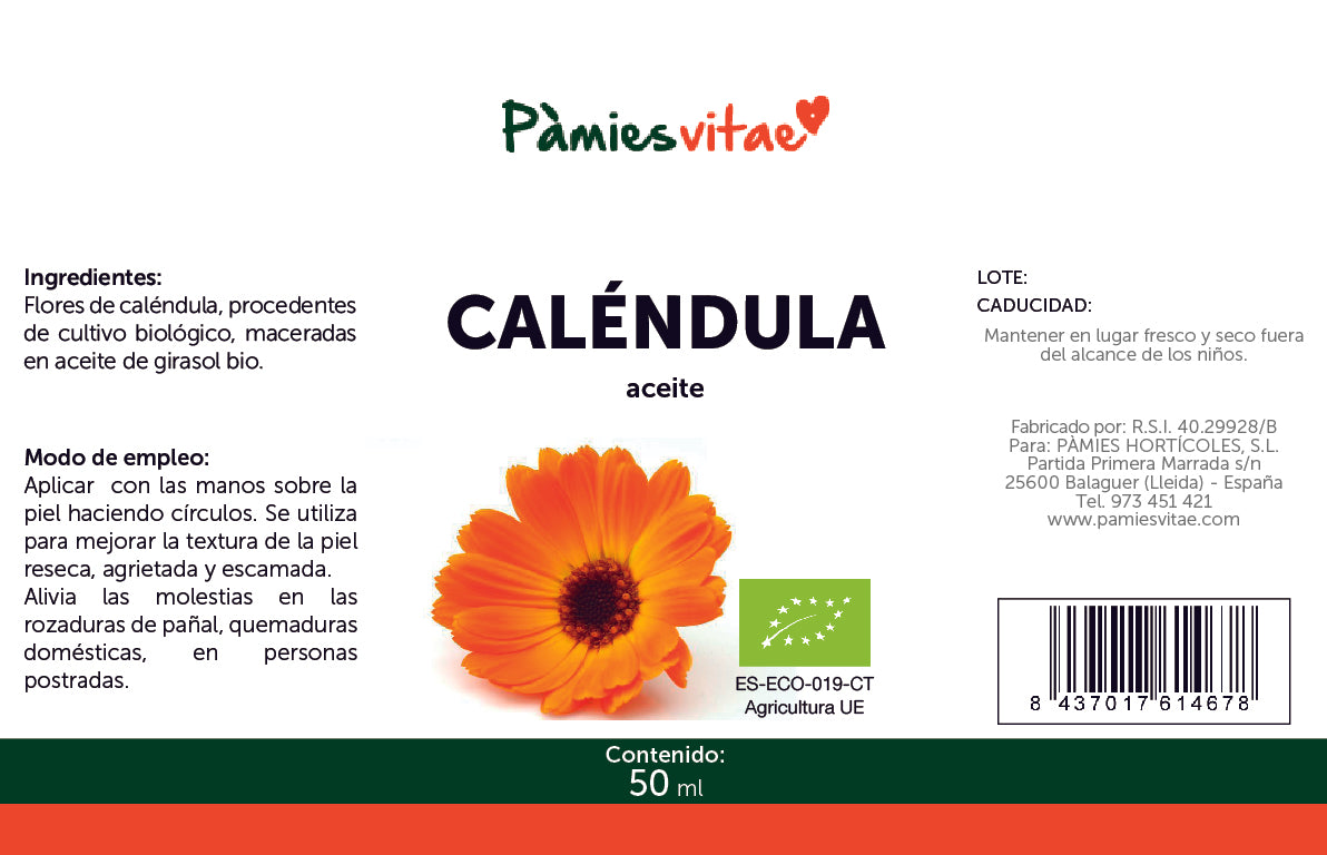 OLI DE CALÈNDULA PV (50 ML)
