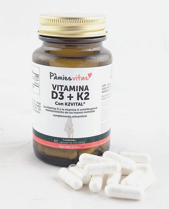 Vitamina D3 + K2 PV (60 càpsules)