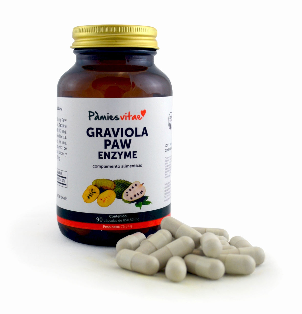 GRAVIOLA PAW ENZYME PV (90 cápsules)